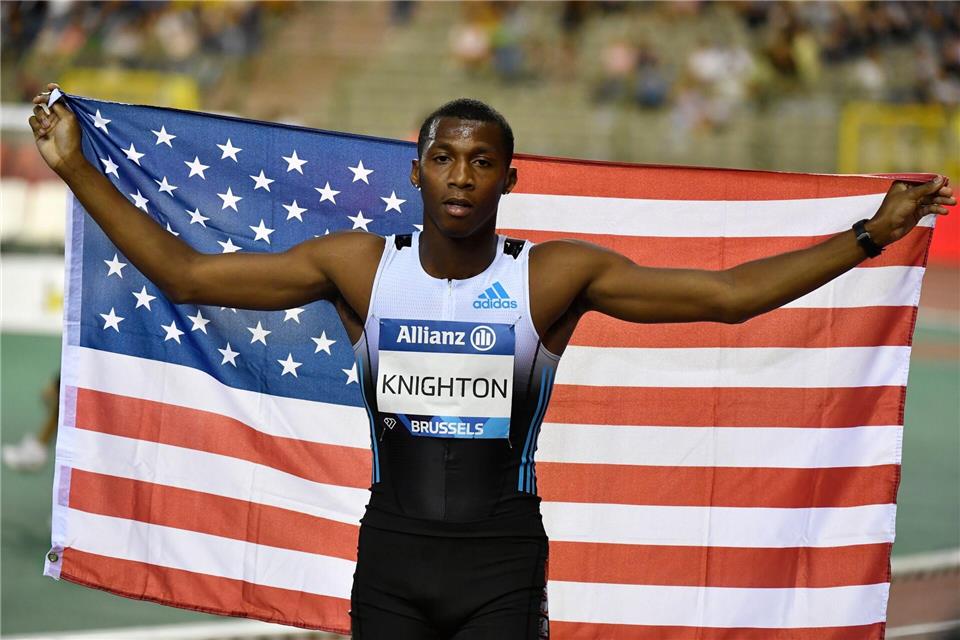 US-Sprinter Erriyon Knighton ist für vier Jahre gesperrt worden. (Archivbild)Geert Vanden Wijngaert/AP/dpa