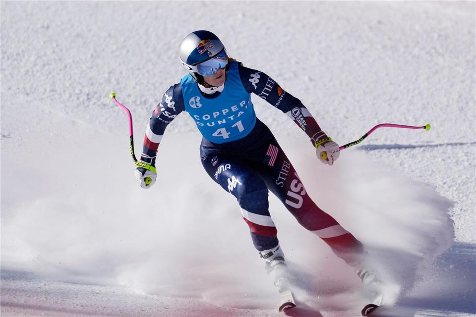 US-Star Lindsey Vonn startet beim Weltcup in Beaver Creek als Vorläuferin. John Locher/AP