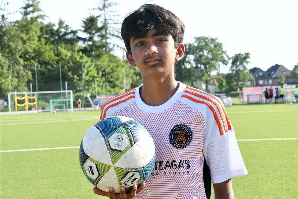 US-Talent Rayaan Shinde: Training und Taktikschulung beim TuS Velen.