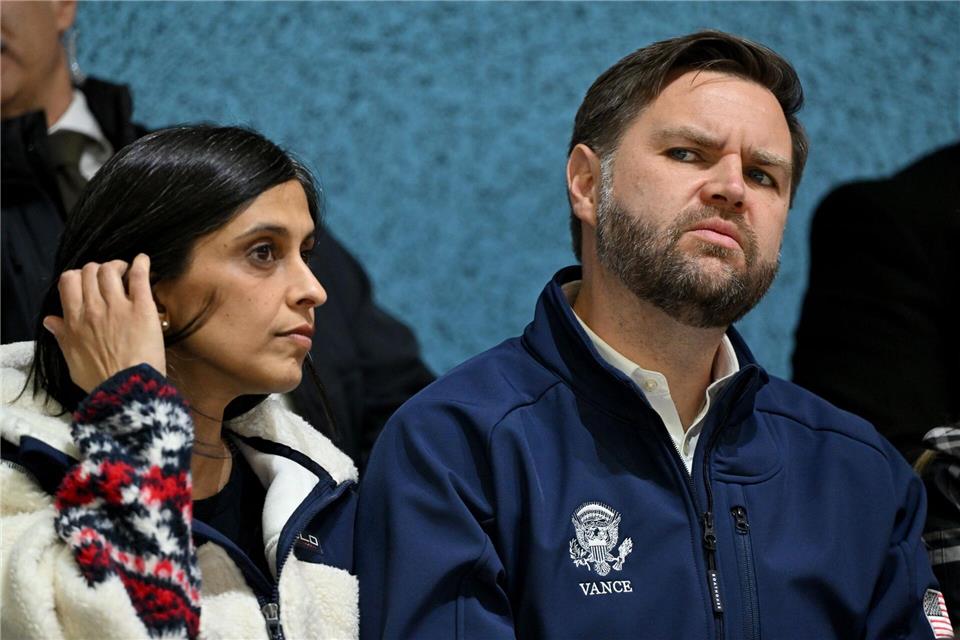 US-Vizepräsident JD Vance war in den ersten Olympia-Tagen zu Gast.Peter Kneffel/dpa