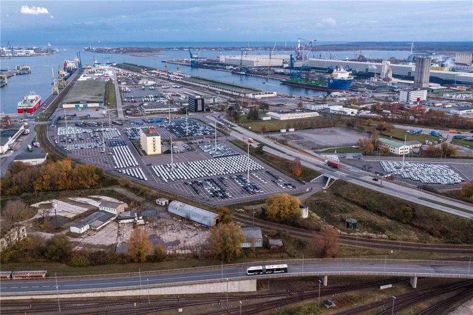 Über den Rostocker Hafen soll Wasserstoff in Form von Ammoniak nach Deutschland gelangen. (Archivbild)Jens Büttner/dpa