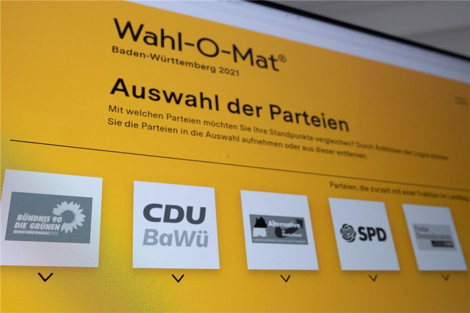 Über den Wahl-O-Mat verschaffen sich viele einen Überblick. (Archivbild)Bernd Weißbrod/dpa