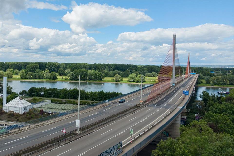 Über die Bonner Nordbrücke rollt für längere Zeit kein Verkehr mehr. (Archivbild)Benjamin Westhoff/dpa
