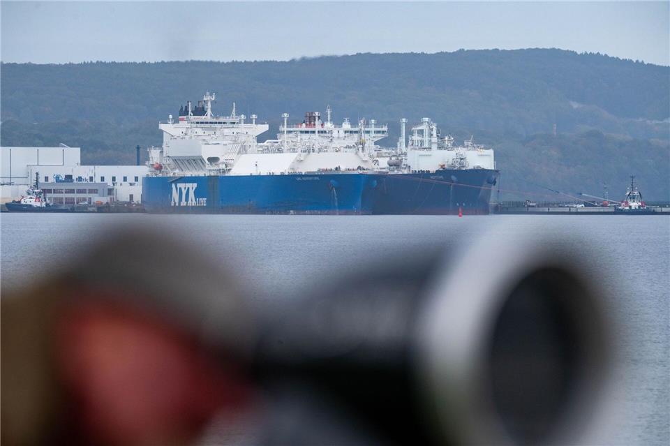 Über die Ostsee kam zuletzt wieder weniger LNG an Deutschlands Küste. Stefan Sauer/dpa