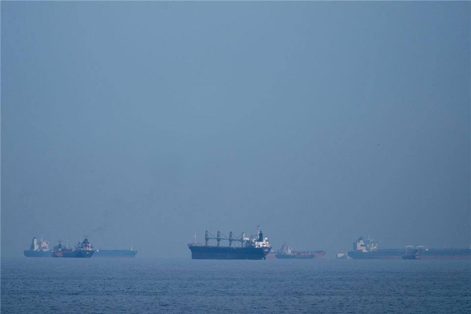 Über die Seerouten um den Iran werden viele Rohstoffe verschifft. (Symbolbild)  Altaf Qadri/AP/dpa