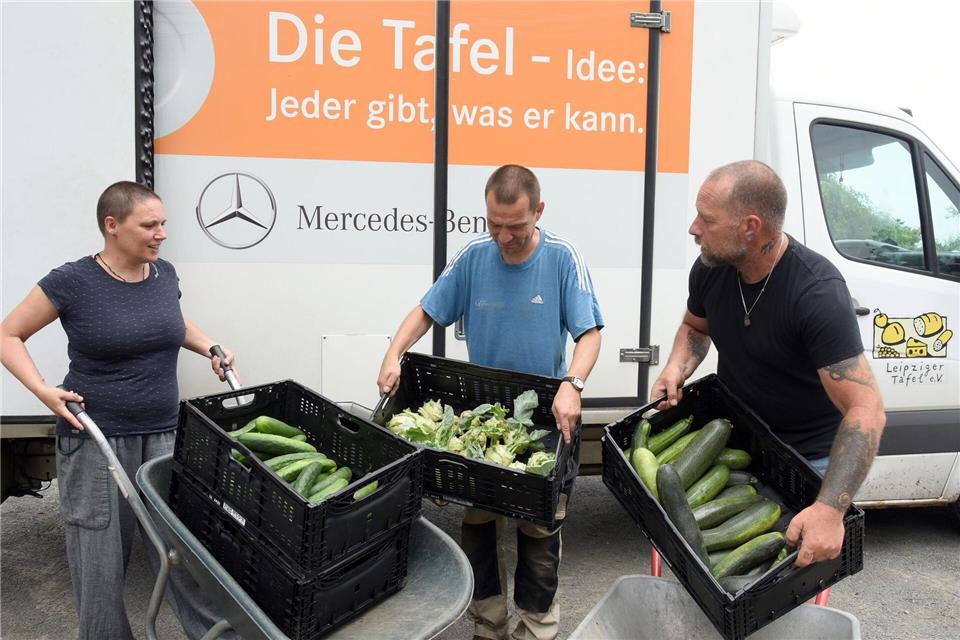 Über die Tafelgärten werden 25 Prozent des Bedarfs der Leipziger Tafel gedeckt. Waltraud Grubitzsch/dpa /dpa