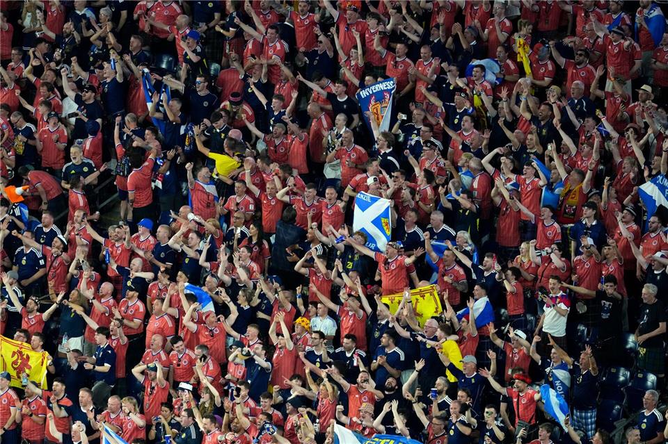 Überall Schotten im Stadion: Heimspielkulisse beim WM-Auftakt gegen Haiti. (Archivbild)Nick Potts/PA Wire/dpa
