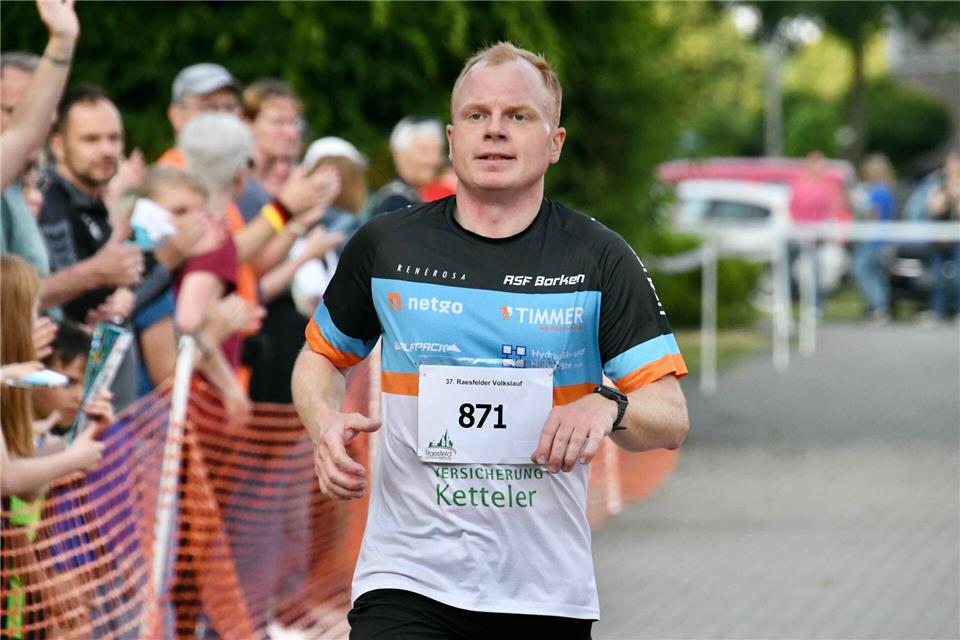 Überlegener Sieger über die fünf Kilometer: Triathlet Stefan Stroick von den RSF Borken.