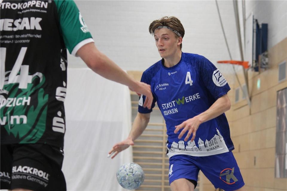 Überragende Partie: Frederik Gesing überzeugte wie gewohnt in der Abwehr und war zudem der beste Borkener Torschütze.