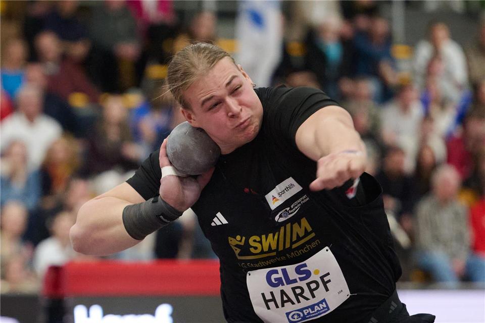 Übertraf bei seinem Sieg klar die 20 Meter: Georg Harpf.Bernd Thissen/dpa