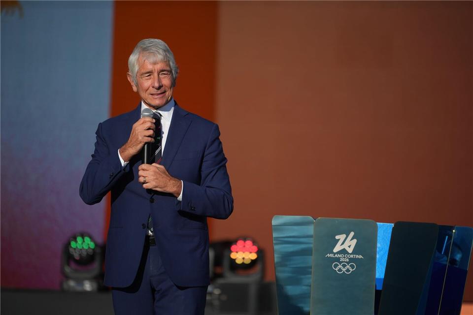 Übt Kritik an der IPC-Entscheidung: Italiens Sportminister Andrea Abodi. (Archivbild)Andrew Medichini/AP/dpa