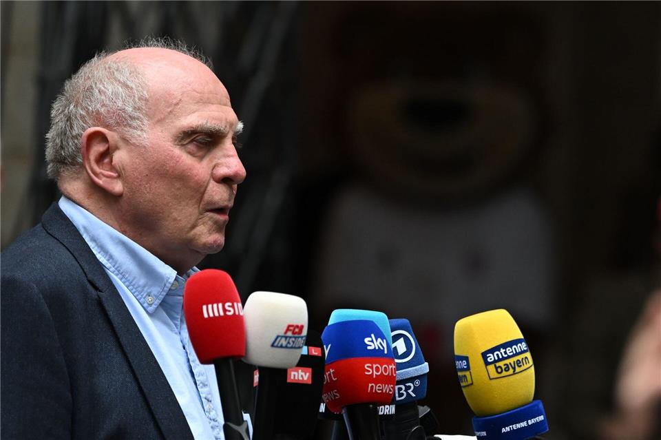 Uli Hoeneß wundert sich über die Kommunikation über das WM-Tor.Sven Hoppe/dpa