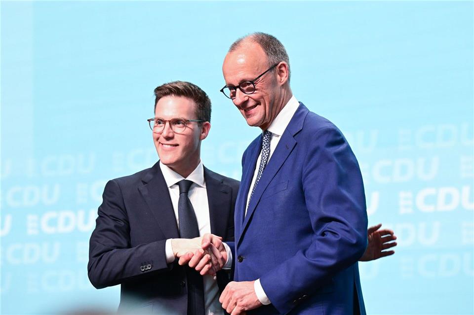 Um den Wahlkampf von CDU-Spitzenkandidat Manuel Hagel zu unterstützen, kommt Bundeskanzler Friedrich Merz (CDU) am Freitag in den Südwesten. (Archivbild)Bernd Weißbrod/dpa