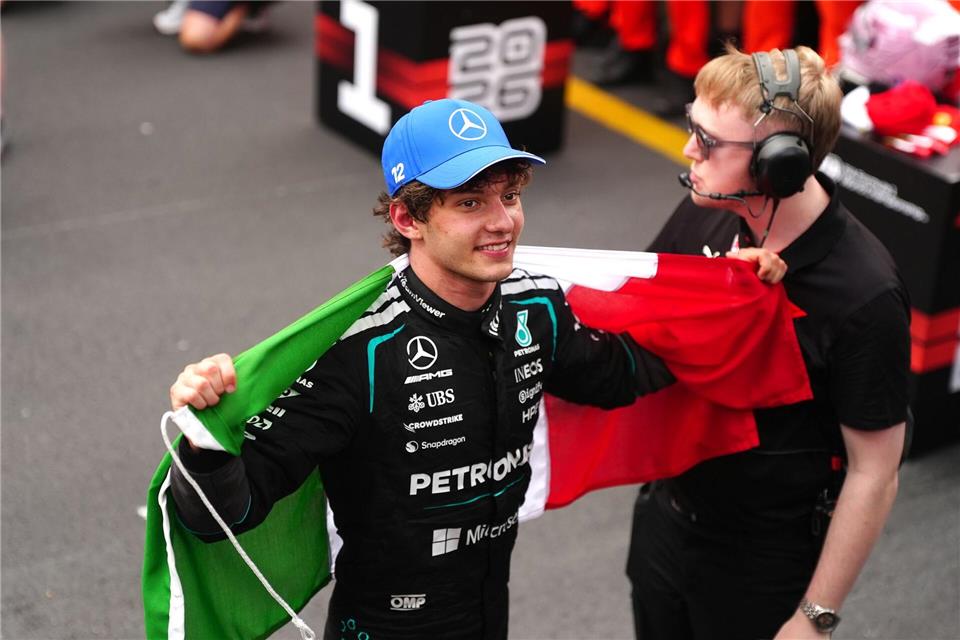Unaufhaltsam auch in Monaco: WM-Spitzenreiter Kimi Antonelli.David Davies/PA Wire/dpa