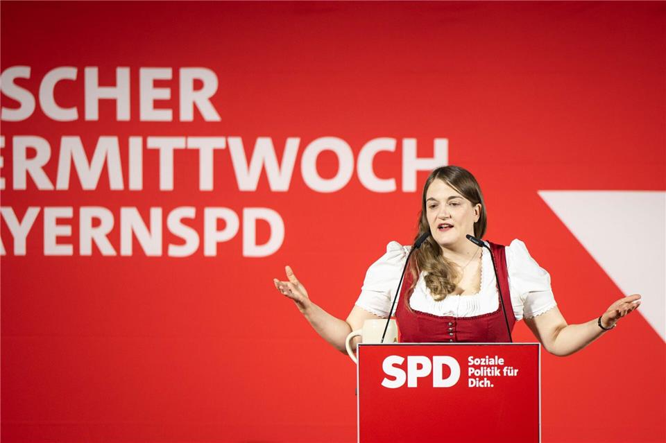 Bayern-SPD soll Doppelspitze bekommen: Endres und Roloff Und Ronja Endres will Co-Vorsitzende bleiben. (Archivbild)Lukas Barth/dpa
