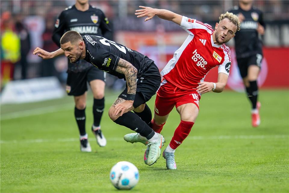 Union-Stürmer Benedict Hollerbach träumt von der Nationalmannschaft. Andreas Gora/dpa
