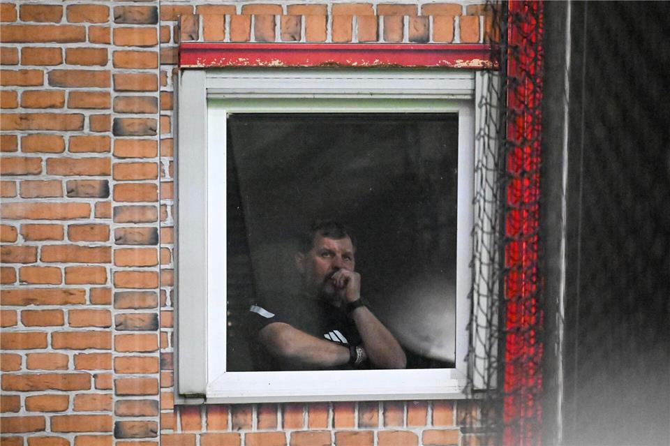 Union-Trainer Baumgart hatte einen speziellen Platz. Soeren Stache/dpa