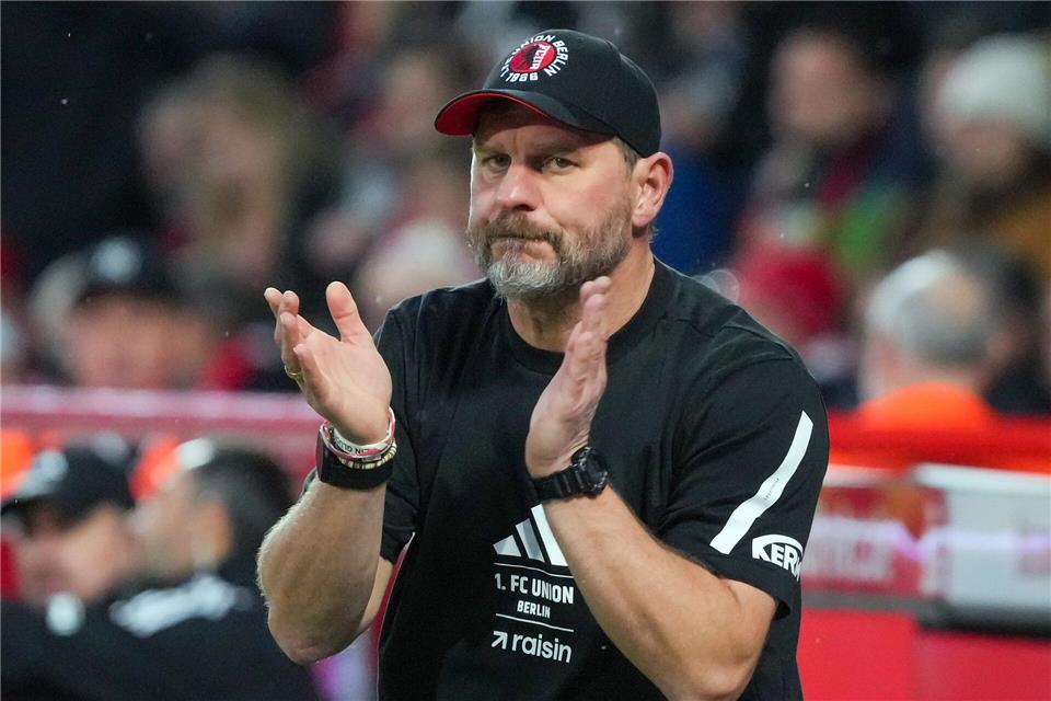 Union-Trainer Baumgart will das Positive sehen. Soeren Stache/dpa