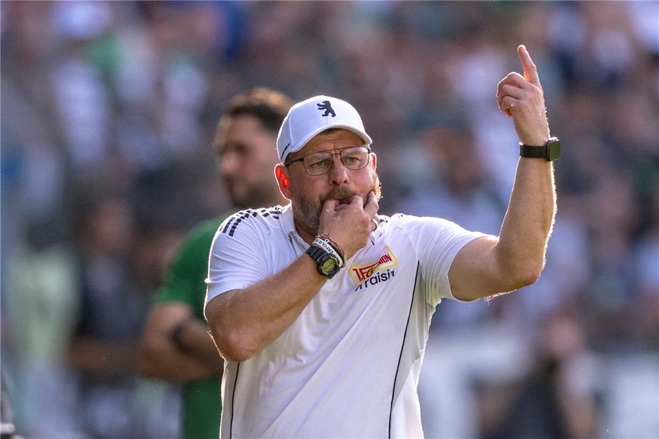 Union-Trainer Baumgart will sich vom Thema Woltemade nicht ablenken lassen. (Archivbild)David Inderlied/dpa