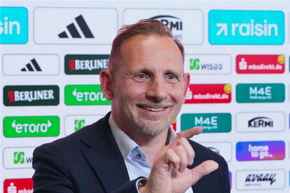 Union-Trainer Mauro Lustrinelli. (Archivbild)Soeren Stache/dpa
