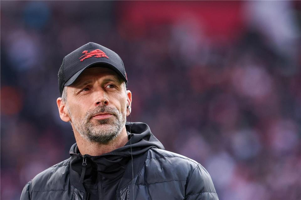 Unruhige Zeiten in Leipzig - auch für Trainer Marco Rose.Jan Woitas/dpa