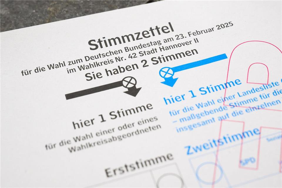 Unter anderem in Wahllokalen in Salzgitter gingen am vergangenen Sonntag die Stimmzettel aus. (Archivbild)Julian Stratenschulte/dpa