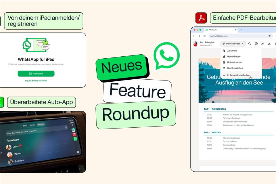 Updates verfügbar: Meta hat mit dem Rollout neuer Funktionen begonnen.Meta/dpa-tmn