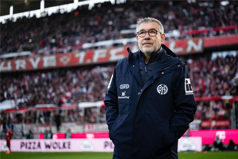 Urs Fischer will mit Mainz 05 seinen zweiten Bundesligasieg feiern.Marius Becker/dpa