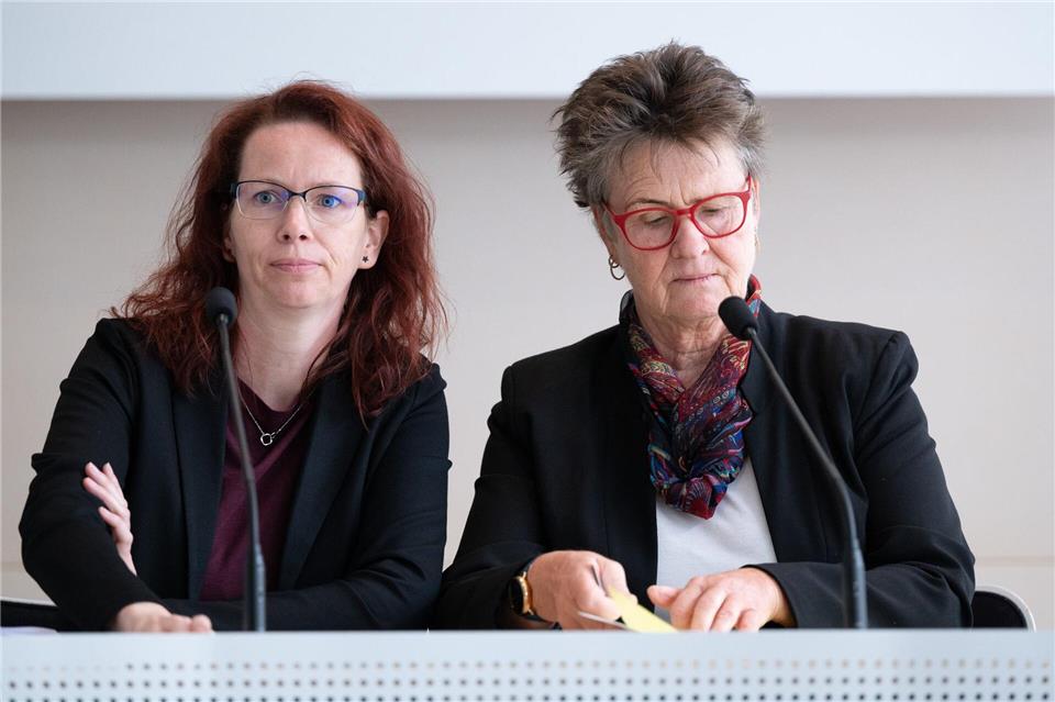 BSW-Fraktionschefin kündigt Ende ihrer Politikkarriere an Ursprünglich wollte die BSW-Fraktion über ihre weitere Ausrichtung informieren.Sebastian Kahnert/dpa