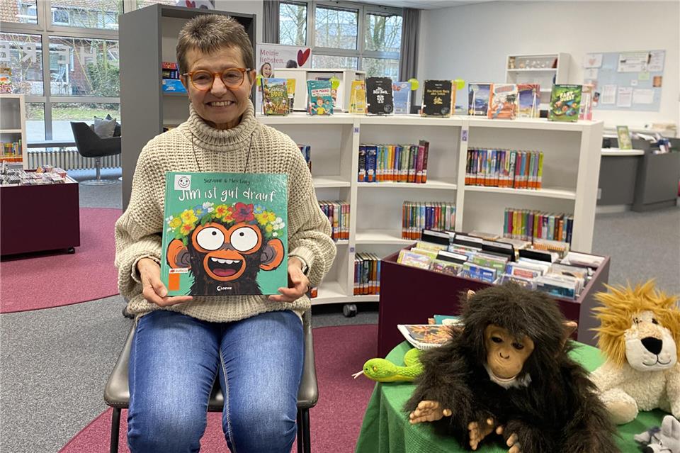 Ute Golles bereitet seit 25 Jahren die Vorlesestunden in der Bücherei St. Heinrich vor.