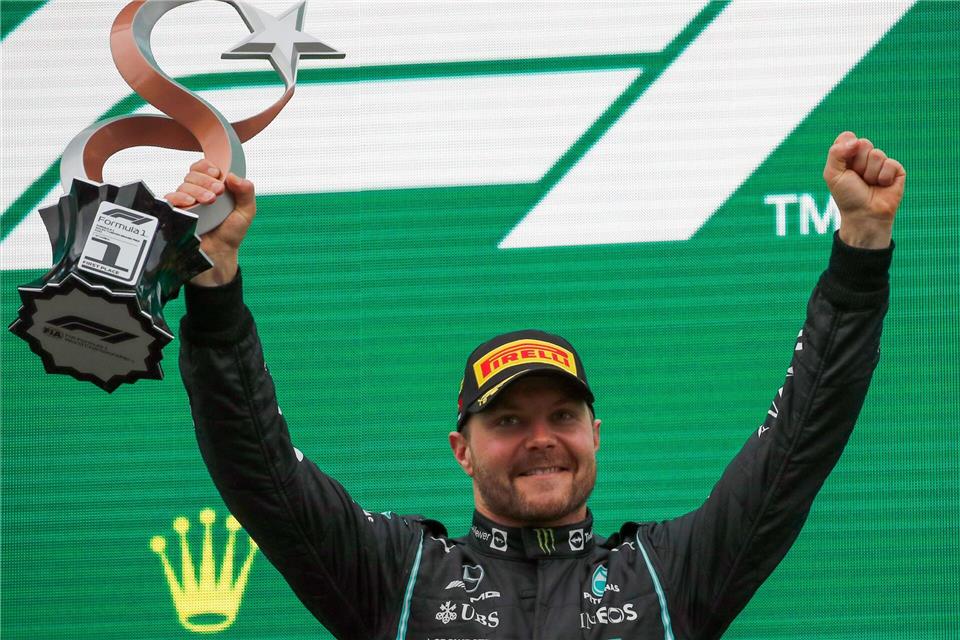 Valtteri Bottas gewann das letzte Rennen 2021 in der Türkei. (Archivbild)Umit Bektas/Pool’Reuters/AP/dpa