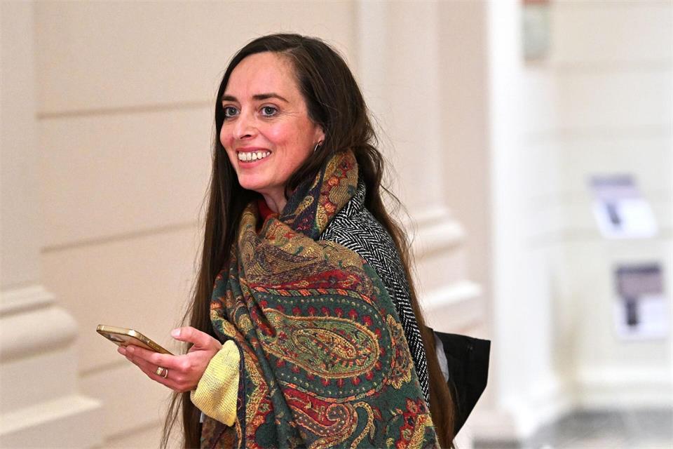 Vanessa Emde aus dem Bezirksverband der Linken Neukölln hatte im Wahlkampf stark auf das Thema Palästina-Solidarität gesetzt. (Archivbild)Soeren Stache/dpa