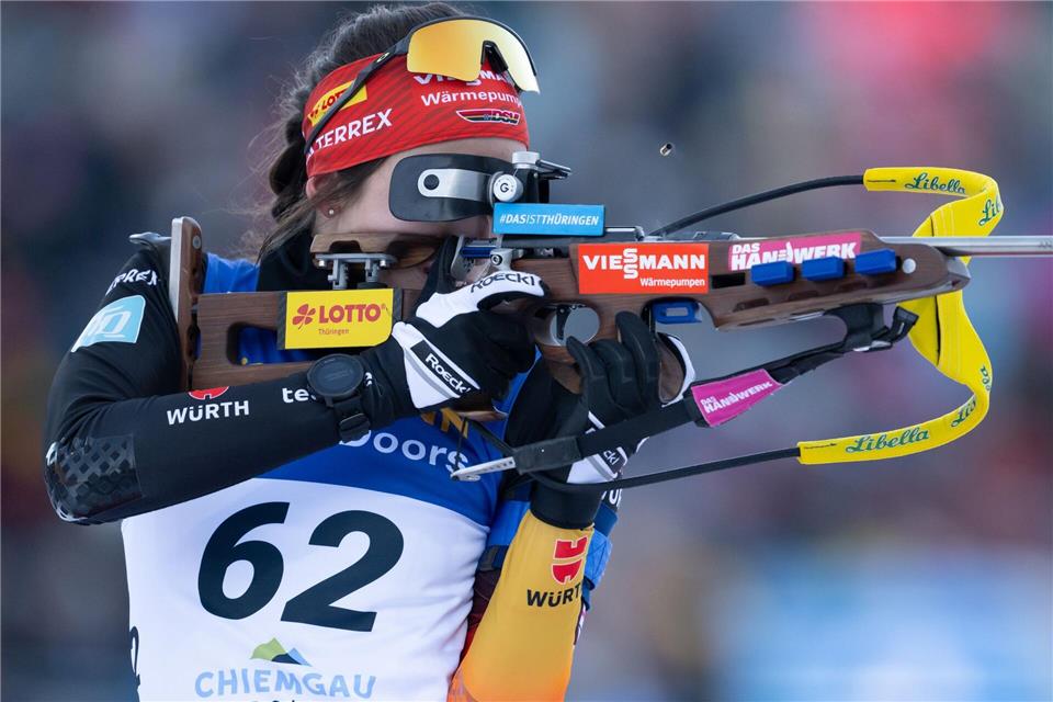 Vanessa Voigt ist eine von Thüringens Wintersport-Spitzenathleten. (Archivbild)Sven Hoppe/dpa