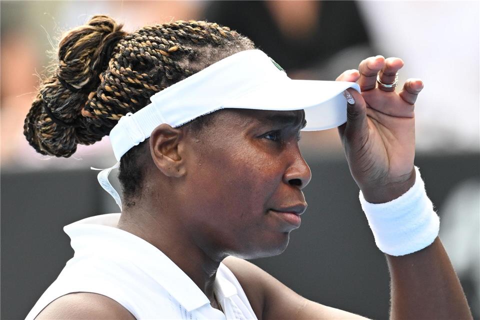 Venus Williams spielt auch im Alter von 45 Jahren noch auf der WTA-Tour. Andrew Cornaga/Photosport/AP/dpa