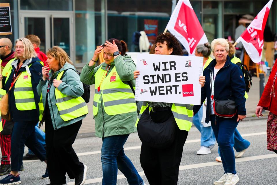Verdi bestreikt den Einzelhandel erneut.Frank Molter/dpa