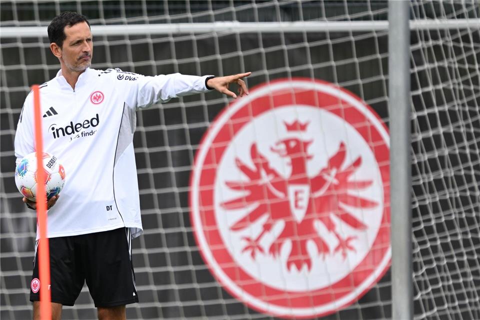Verfolgt mit der Eintracht in dieser Saison hohe Ziele: Trainer Dino Toppmöller.Arne Dedert/dpa