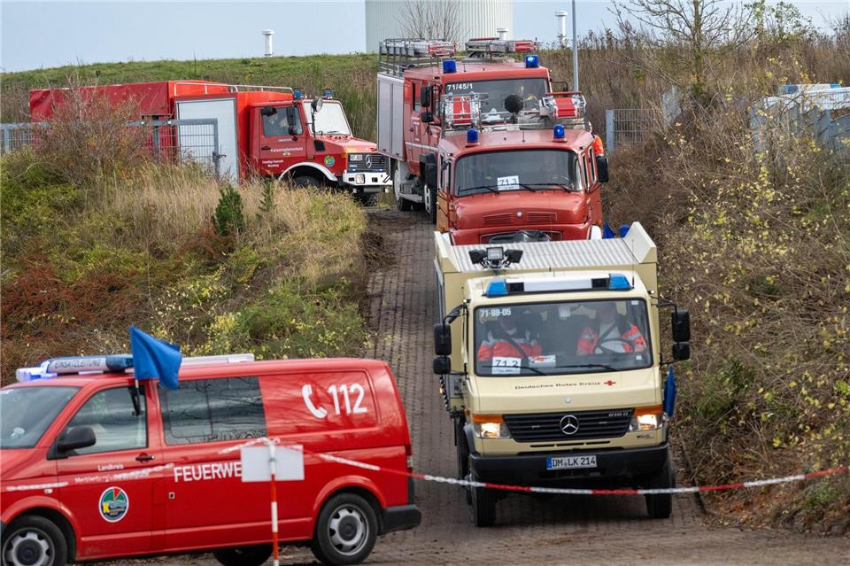 Verschiedene Hilfsorganisationen sind an der Übung beteiligt.Stefan Sauer/dpa