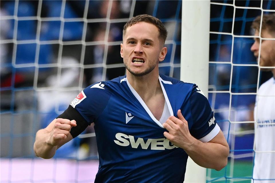 Vertrag verlängert: Verteidiger Christoph Kobald bleibt beim KSC.Uli Deck/dpa