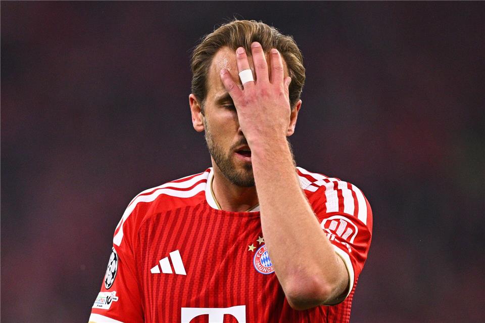 Verzweifelte gegen die PSG-Abwehr: Bayern-Stürmer Harry Kane.Tom Weller/dpa