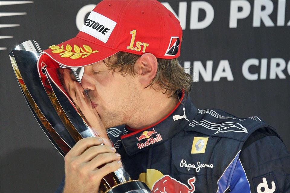 Vettel schaffte es vor 15 Jahren vom 3. Gesamtrang zum Titeltriumph. (Archivbild)picture alliance / dpa