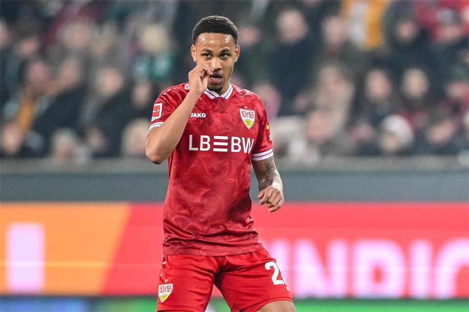 VfB-Profi Nikolay Nartey plagen muskuläre Probleme. (Archivbild)Harry Langer/dpa