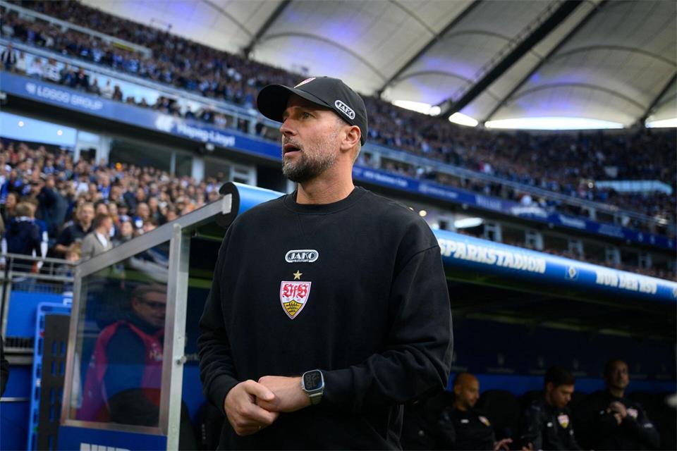 VfB-Trainer Sebastian Hoeneß beklagte die mangelnde Effiziens seines Teams.Gregor Fischer/dpa