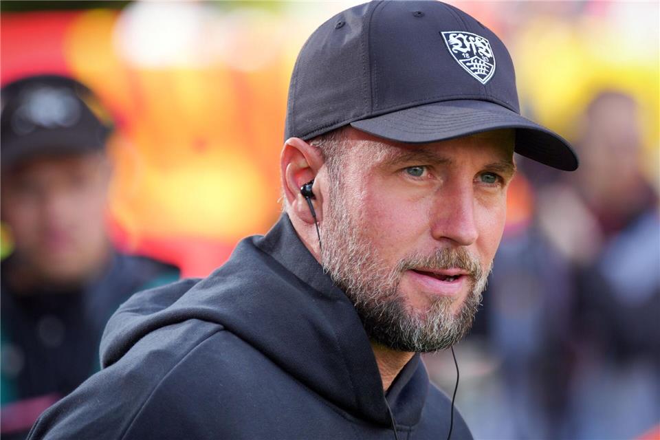 VfB spielt um Rang zwei - Freiburg tritt bei Union an VfB-Trainer Sebastian Hoeneß freut sich auf den Härtetest bei RB Leipzig.Soeren Stache/dpa