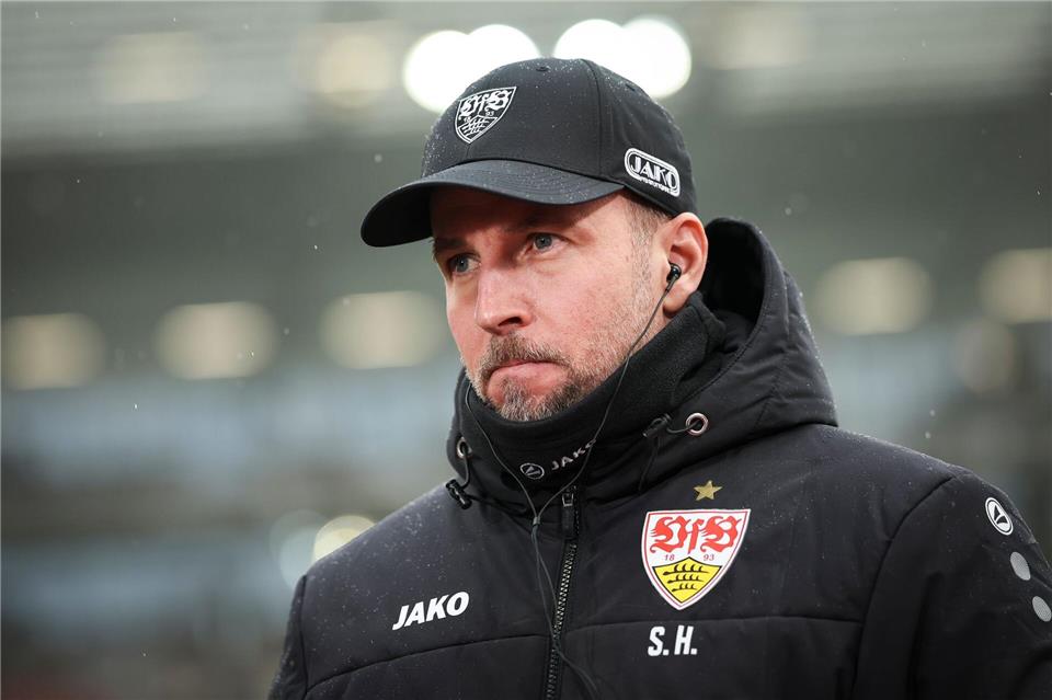 VfB-Trainer Sebastian Hoeneß.Christian Charisius/dpa