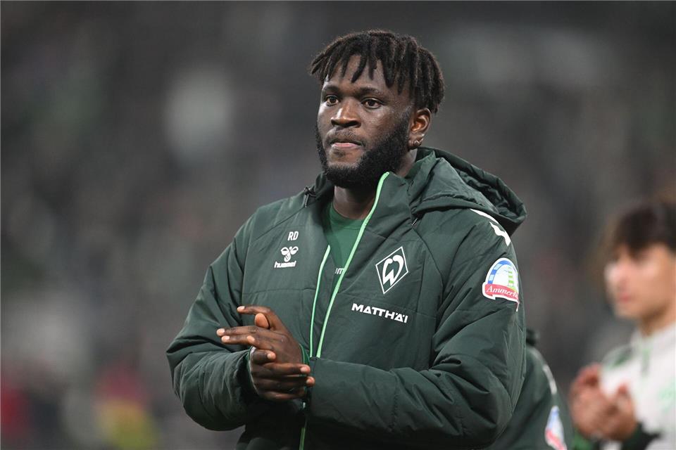 Victor Boniface bei Werder Bremen.Carmen Jaspersen/dpa