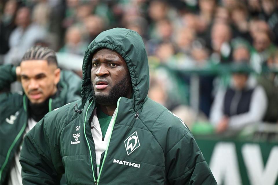 Victor Boniface fehlte wie erwartet beim Bremer Trainingsauftakt. (Archivbild)Carmen Jaspersen/dpa