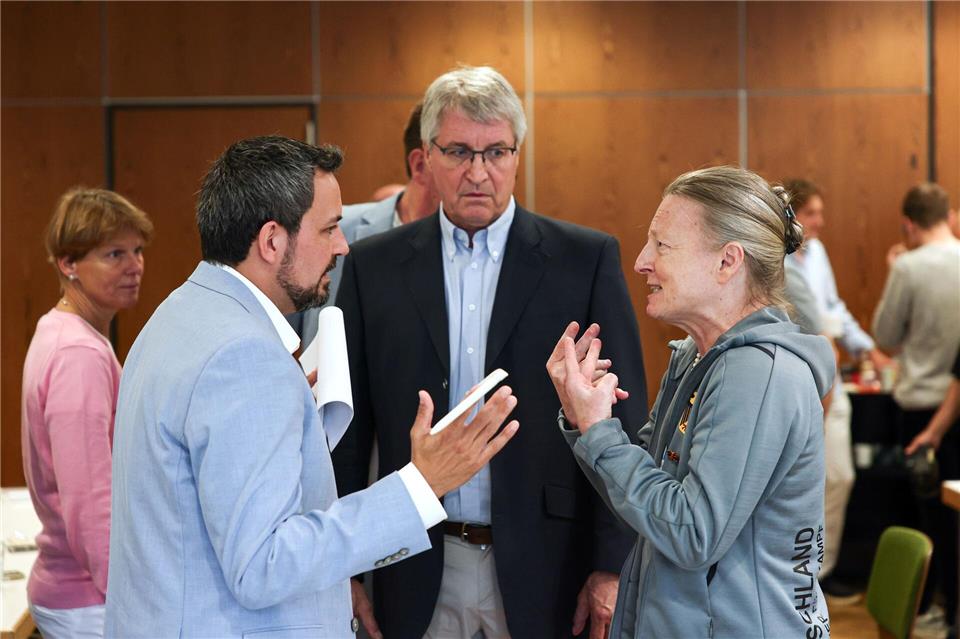 Viel Diskussionsstoff in kleinen Gruppen.Hannes P. Albert/dpa
