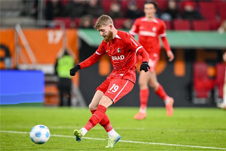 Viel Gefühl im linken Fuß: Niklas Beste vom SC Freiburg.Harry Langer/dpa