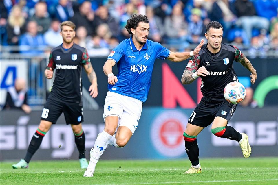 Magdeburg erkämpft nach Trainerwechsel Punkt in Darmstadt Viel Mittelfeld-Kampf beim Zweitliga-Duell in Darmstadt.Uwe Anspach/dpa