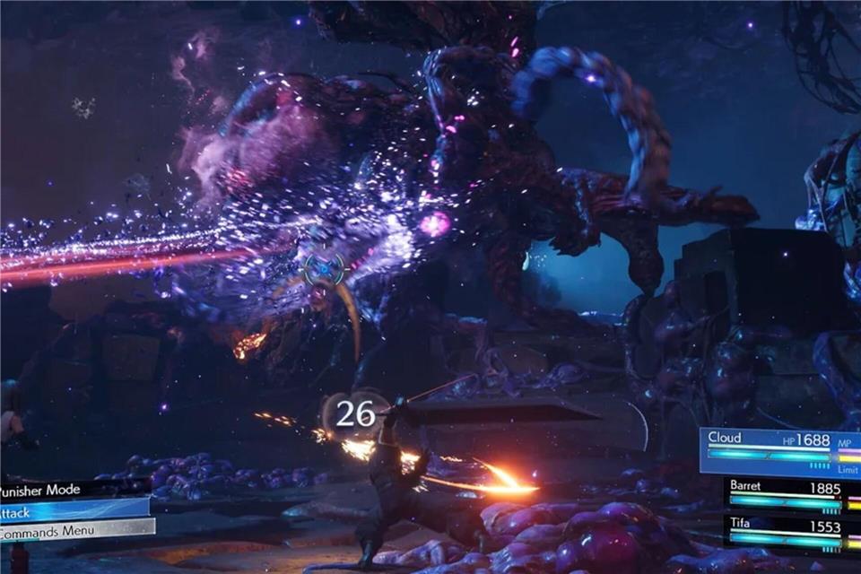 Viel flüssiger Spielspaß: So präsentiert sich „Final Fantasy VII Rebirth“ auf der PS5 Pro.Square Enix/dpa-tmn